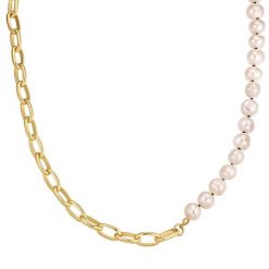 Yokoamii Łańcuszek z Stop metali wStop metali Naszyjniki 1 ct Damski. Białe naszyjniki damskie Yokoamii, złote. Za 169.99 zł.