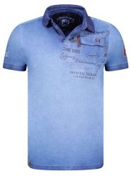 Canadian Peak Koszulka polo "Keoneak" w kolorze niebieskim rozmiar: XL. Niebieskie koszulki polo męskie Canadian Peak, xl, bez wzorów, z bawełny, bez ramiączek. Za 100.75 zł.