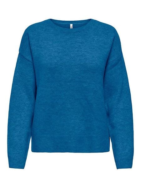 ONLY Sweter w kolorze niebieskim rozmiar: S. Niebieskie swetry klasyczne damskie Only, s, z wełny, bez kołnierzyka. Za 86.95 zł.