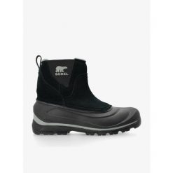 Buty zimowe męskie Sorel Buxton Pull On Boot WP. Czarne buty trekkingowe męskie Sorel, na zimę, bez zapięcia, trekkingowe. Za 444.99 zł.