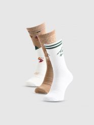 4F Skarpetki świąteczne długie (3-pack) damskie - multikolor 39-42. Skarpetki damskie 4f, bez wzorów, z bawełny. Za 79.99 zł.