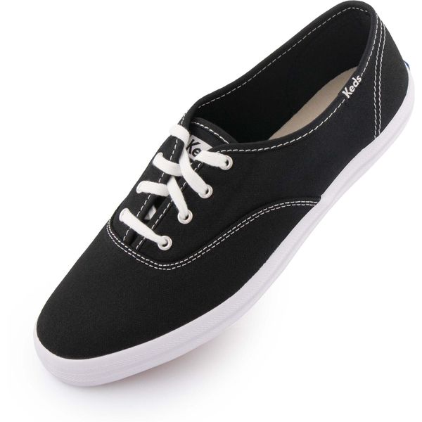 Keds Champion Canvas damskie trampki czarne. Białe trampki i tenisówki damskie KED, bez wzorów, z bawełny. Za 57.99 zł.