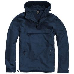 Kurtka sportowa męska Brandit Windbreaker Navy Blue Zimowa. Niebieskie kurtki narciarskie i snowboardowe damskie Brandit, m, bez wzorów, z polaru, bez kaptura, rowerowe. Za 266.75 zł.
