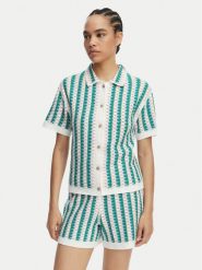 Banana Moon Koszula Avila Bloomday MXN47 Zielony Regular Fit. Zielone koszule damskie Banana Moon, s, bez wzorów, z bawełny, bez kołnierzyka, bez ramiączek. Za 559.99 zł.