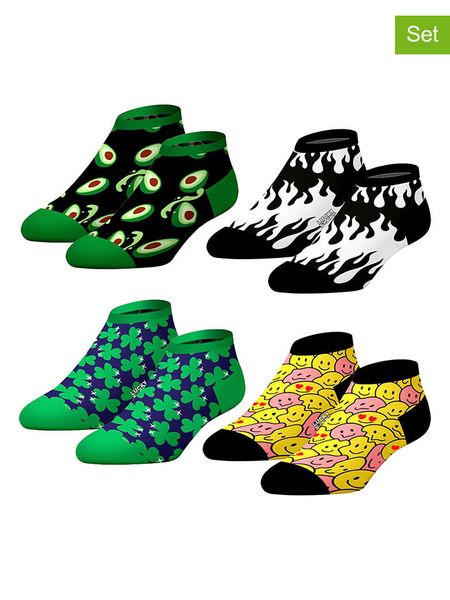 Lucky Socks Skarpety (4 pary) ze wzorem rozmiar: 41-46. Skarpetki męskie Lucky Socks, bez wzorów, prążkowane. Za 48.16 zł.