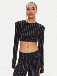 NORMA KAMALI Bluzka KK1246PLA96642 Granatowy Regular Fit. Niebieskie bluzki damskie NORMA KAMALI, l, bez wzorów, z syntetyku, bez ramiączek. Za 519.99 zł.