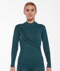 Bluza damska z wełną merino Brubeck THERMO WOOL by Pustelnik. Czarne bluzy z kapturem damskie Brubeck, na zimę, s, z dzianiny. Za 243.99 zł.