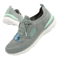 Buty sportowe damskie Skechers Summits-Sneak Peek. Białe buty sportowe na co dzień damskie Skechers, bez wzorów, z tkaniny, trekkingowe. Za 189.00 zł.