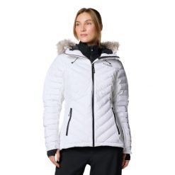 Kurtka sportowa damska Bird Mountain III Insulated Jacket. Białe kurtki narciarskie i snowboardowe damskie Columbia, m, bez wzorów, z elastanu, bez kaptura, narciarskie. Za 799.99 zł.