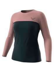 DYNAFIT Koszulka funkcyjna "TRAVERSE S-TECH" w kolorze granatowo-jasnoróżowym rozmiar: M/L. Niebieskie bluzki sportowe damskie Dynafit, l, bez wzorów, z materiału, bez ramiączek. Za 158.10 zł.