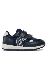 Geox Sneakersy J Alben Boy J459EC 01454 C4211 S Granatowy. Niebieskie buty sportowe chłopięce Geox, ze skóry, bez zapięcia. Za 439.99 zł.