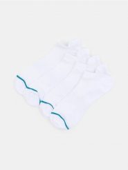 Krótkie skarpetki 4 pack - biały. Białe skarpetki męskie Sinsay, bez wzorów. Za 15.99 zł.