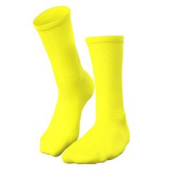 Sportowe skarpety rowerowe - neon żółty. Żółte skarpetki damskie C-LAB, bez wzorów. Za 75.00 zł.