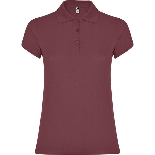 Damska Koszulka Polo W Gwiazdki. Czerwone bluzki sportowe damskie ROLY, xl, bez wzorów, bez ramiączek. Za 60.99 zł.