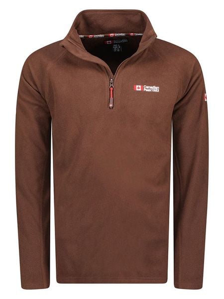 Canadian Peak Kurtka polarowa "Tugeak" w kolorze brązowym rozmiar: S. Brązowe bluzy bez kaptura damskie Canadian Peak, s, bez wzorów, z polaru, bez kaptura. Za 76.39 zł.
