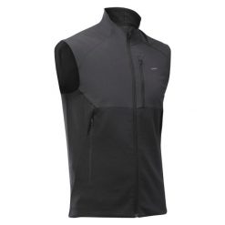 Kamizelka turystyczna męska polarowa Quechua MH500. Czarne kamizelki męskie QUECHUA, l, z elastanu. Za 139.99 zł.