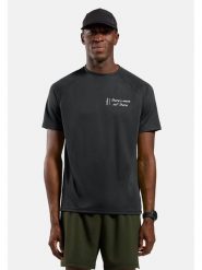 Odlo Koszulka "Essential" w kolorze czarnym do biegania rozmiar: M. Czarne t-shirty sportowe męskie Odlo, m, z materiału, bez ramiączek, do biegania. Za 125.27 zł.