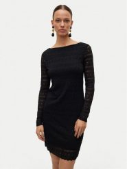 Vero Moda Sukienka koktajlowa Zoe 10315445 Czarny Slim Fit. Czarne sukienki damskie Vero Moda, m, bez wzorów, z syntetyku, wizytowe, bez kołnierzyka, bez ramiączek. Za 99.99 zł.