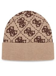 Guess Czapka AM9677 VIS01 Beżowy. Brązowe czapki zimowe damskie Guess, z wiskozy. Za 194.99 zł.