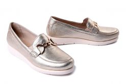 CAPRICE 9-24751-44 959 platin metal, półbuty damskie. Żółte półbuty damskie Caprice, bez wzorów, bez obcasa, na koturnie. Za 258.93 zł.
