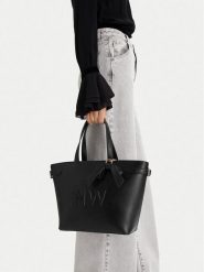 Nine West Torebka EO-Lira-LX20086b Czarny. Czarne torebki klasyczne damskie Nine West, bez wzorów, z materiału, bez dodatków. Za 349.99 zł.