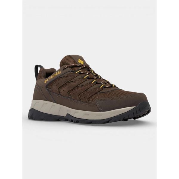 Buty Turystyczne Męskie Columbia Strata Trail Low WP. Brązowe buty trekkingowe męskie Columbia, bez zapięcia, trekkingowe. Za 339.00 zł.
