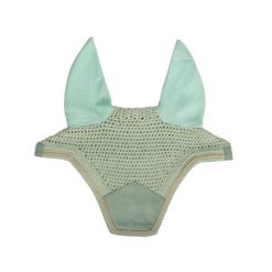 Czapka przeciwmuchowa dla konia z weluru Kentucky Horsewear Wellington. Zielone czapki męskie KENTUCKY HORSEWEAR, bez wzorów, z materiału, eleganckie. Za 342.50 zł.