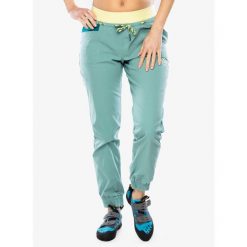 Spodnie wspinaczkowe damskie La Sportiva Mantra Pant. Zielone spodnie dresowe damskie La Sportiva, bez wzorów, sportowe. Za 434.99 zł.
