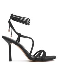 Aldo Sandały Talyia 14298576 Czarny. Czarne sandały damskie Aldo, bez wzorów, ze skóry, bez obcasa, na szpilce. Za 399.99 zł.