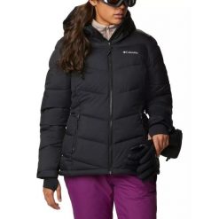 Damska kurtka narciarska Columbia Abbott Peak Insulated. Czarne kurtki damskie Columbia, xl, bez wzorów, bez kaptura, narciarskie. Za 999.00 zł.