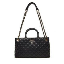 Torebka Guess. Czarne torebki klasyczne damskie Guess, z aplikacjami, bez dodatków. Za 399.99 zł.