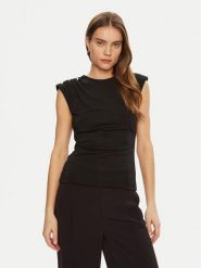 Marciano Guess Bluzka 5RGP07 6263A Czarny Regular Fit. Czarne bluzki damskie Marciano Guess, xxs, z aplikacjami, z syntetyku, bez ramiączek. Za 239.99 zł.