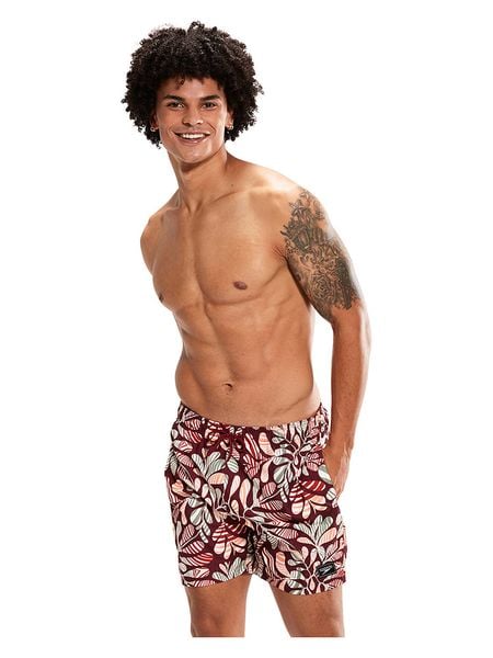 Speedo Szorty kąpielowe w kolorze czerwonym ze wzorem rozmiar: M. Czerwone szorty sportowe męskie Speedo, m, z materiału, outdoorowe. Za 144.95 zł.