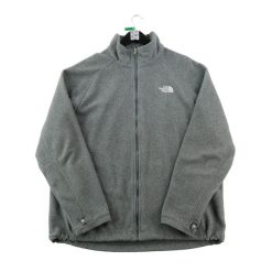Second life - Kurtka polarowa męska z wysokim kołnierzem - Stan bardzo dobry. Szare kurtki męskie The North Face, m, bez wzorów, z materiału, sportowe, bez kaptura. Za 190.96 zł.