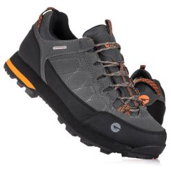 Buty męskie tyrystyczne Hi-Tec GELEN II LOW WP. Brązowe buty trekkingowe męskie Hi-tec, z materiału, bez zapięcia, trekkingowe. Za 255.83 zł.