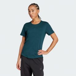 Koszulka Joga Essentials. Brązowe bluzki damskie Adidas, s, bez wzorów, bez ramiączek. Za 149.00 zł.