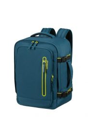 Plecak podróżny do samolotu American Tourister Take2Cabin Sport S/M - harbor. Niebieskie plecaki damskie AMERICAN TOURISTER, bez wzorów, z materiału, sportowe. Za 253.55 zł.