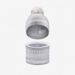 Czapka i komin dla dzieci Wedze Warm. Szaliki dziecięce WED'ZE, z materiału, bez ramiączek. Za 69.99 zł.