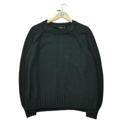 Damski czarny sweter. Czarne swetry klasyczne damskie Ralph Lauren, l, z tkaniny, bez kołnierzyka. Za 59.60 zł.