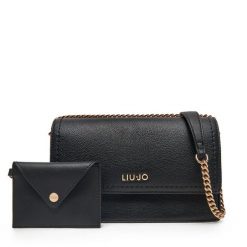 Torebka Liu Jo. Czarne torebki klasyczne damskie Liu Jo, bez wzorów, bez dodatków. Za 399.99 zł.
