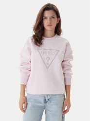 Guess Bluza W6RQ16 KB681 Różowy Regular Fit. Czerwone bluzy bez kaptura damskie Guess, m, z bawełny. Za 349.99 zł.