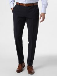 Finshley & Harding spodnie od garnituru modułowego Mężczyźni Modern Fit niebieski, 26. Niebieskie spodnie materiałowe męskie Finshley & Harding, z wełny. Za 499.95 zł.