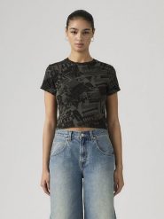 Levi's Koszulka w kolorze szarym rozmiar: XS. Szare bluzki damskie Levi's, s, bez wzorów, z bawełny, bez kołnierzyka, bez ramiączek. Za 60.95 zł.
