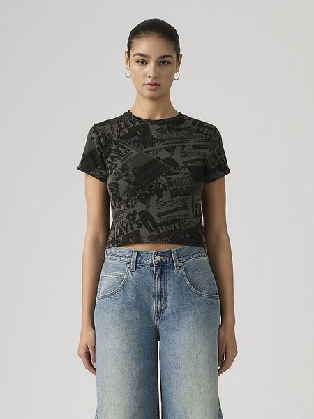 Levi's Koszulka w kolorze szarym rozmiar: XS. Szare bluzki damskie Levi's, s, bez wzorów, z bawełny, bez kołnierzyka, bez ramiączek. Za 76.95 zł.