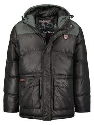 Geographical Norway Kurtka zimowa "Cisar" w kolorze czarno-szarym rozmiar: XL. Czarne kurtki męskie Geographical Norway, na zimę, xl, bez wzorów, bez kaptura. Za 238.84 zł.