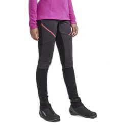 Legginsy damskie Craft Core Glide Wind. Czarne legginsy damskie Craft, s, bez wzorów, na fitness i siłownię. Za 416.85 zł.