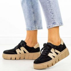 Czarne skórzane półbuty damskie Vinceza 79561. Czarne półbuty damskie VINCEZA, bez wzorów, z jeansu, eleganckie, bez obcasa, na platformie. Za 239.00 zł.