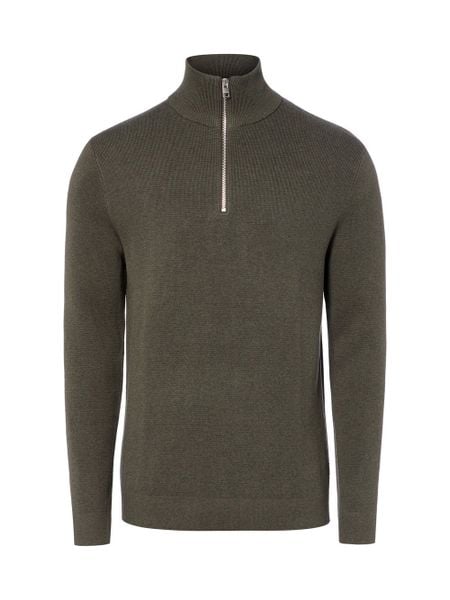 Jack & Jones sweter typu troyer Mężczyźni Bawełna zielony, S. Zielone swetry męskie Jack & Jones, m, bez wzorów, z bawełny, bez kołnierzyka. Za 299.95 zł.
