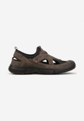 Brązowe Wsuwane Buty Sportowe z Wycięciami Laniwen. Brązowe buty sportowe na co dzień męskie Born2be, bez zapięcia. Za 109.99 zł.