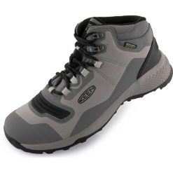 Keen Men Tempo Flex Mid WP męskie buty outdoor wodoodporne. Szare buty trekkingowe męskie Keen, bez zapięcia, outdoorowe. Za 646.99 zł.